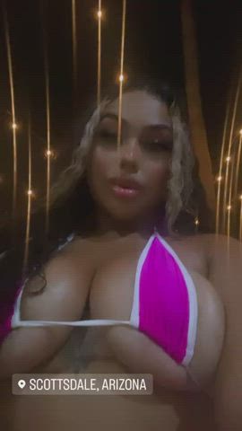 big nipples latina tits gif