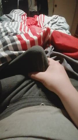 Got horny this morning and didn't feel like taking off my pants to show you 😏