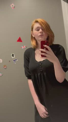 emo goth redhead gif