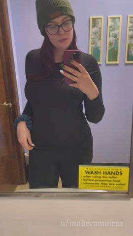 big tits glasses natural tits nipple piercing pierced selfie titty drop bigger-than-you-thought
