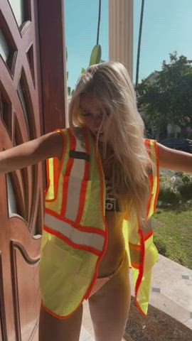 blonde teen tiktok gif