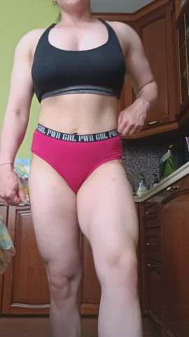 Bodybuilder Muscular Girl GIF by powergirlmary