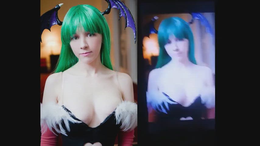 big tits cosplay cum cumshot jerk off masturbating solo tribute gif