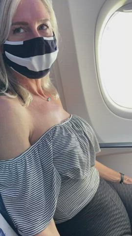 I was so horny on this flight. The guy next to me was hot and helped me