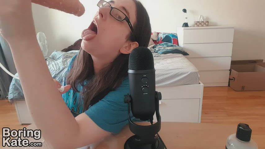 Giving yourself a cum lube facial is harder than you'd expect!