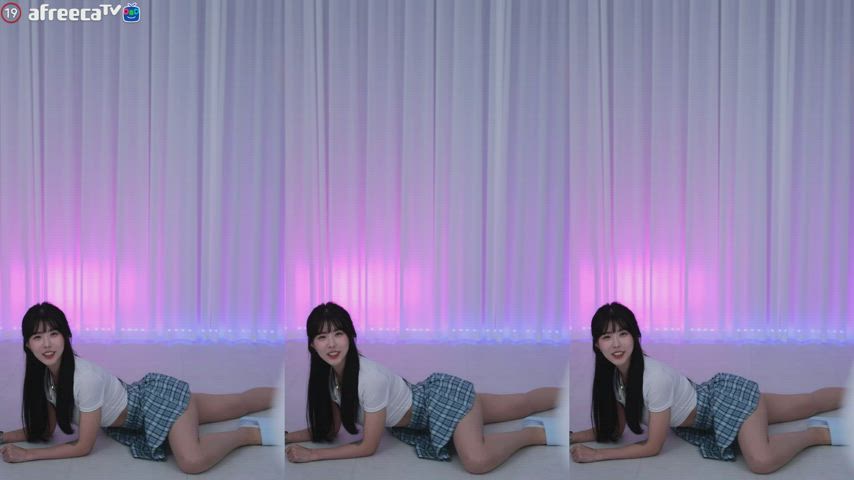 asian korean twerking gif