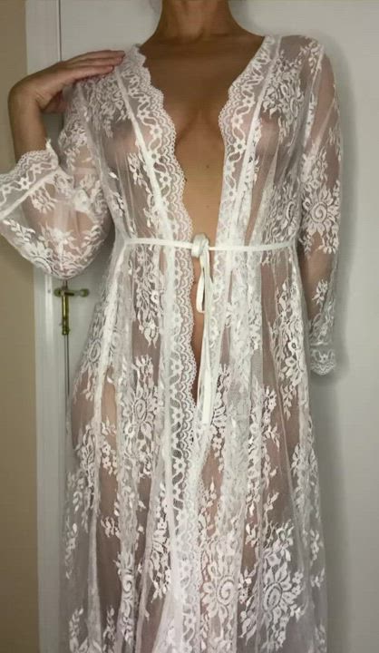 Do you like my robe? Is it too seethru?