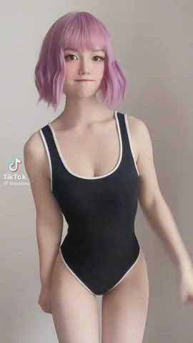 asian bikini tiktok gif