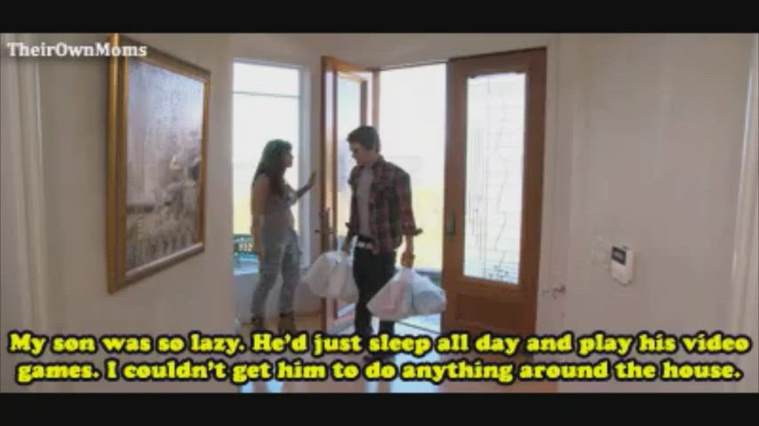 blowjob cumshot lisa ann mom son taboo gif