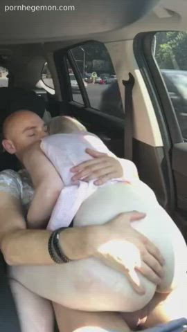 Amateur Car Sex Riding Girlfriend gif