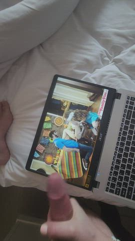 amateur big dick cum cumshot handjob pov wife gif