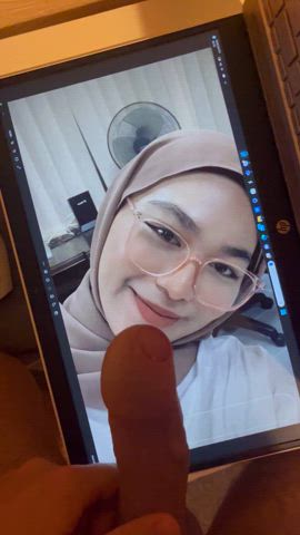 asian cumshot facial hijab tribute gif