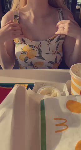 cute flashing public teen tits boobs hold-the-moan gif