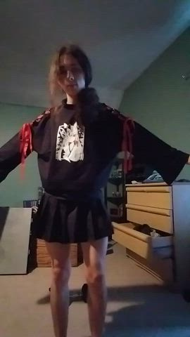 Tried to do a cute skirt spin and almost ate dirt lol