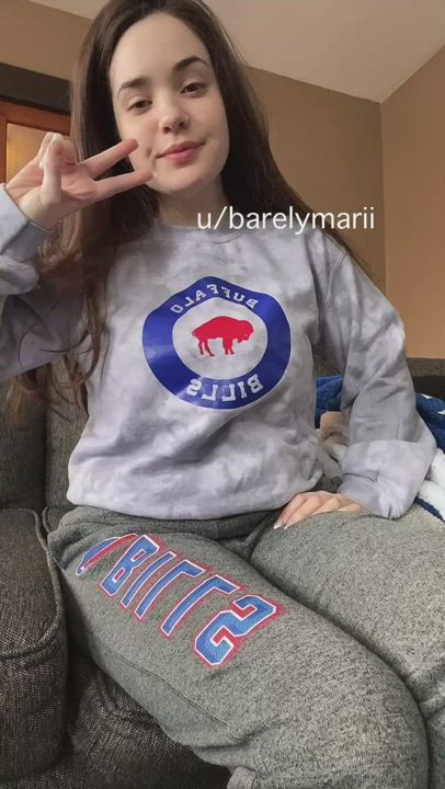 Sweatshirts can sure hide a lot lol