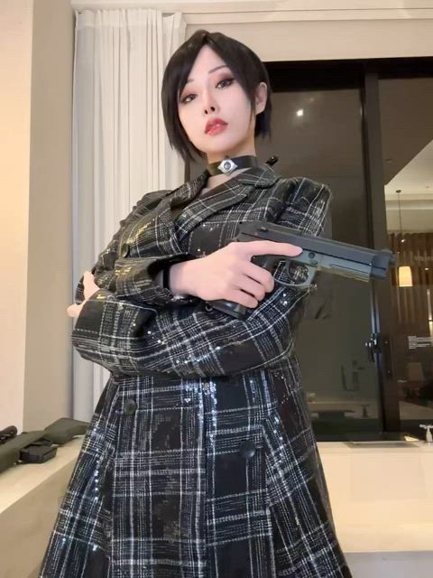 asian babe big tits cute model taiwanese gif