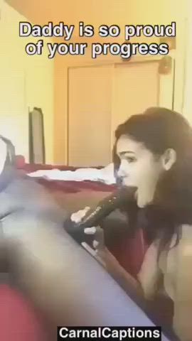 caption cuckold interracial teen gif