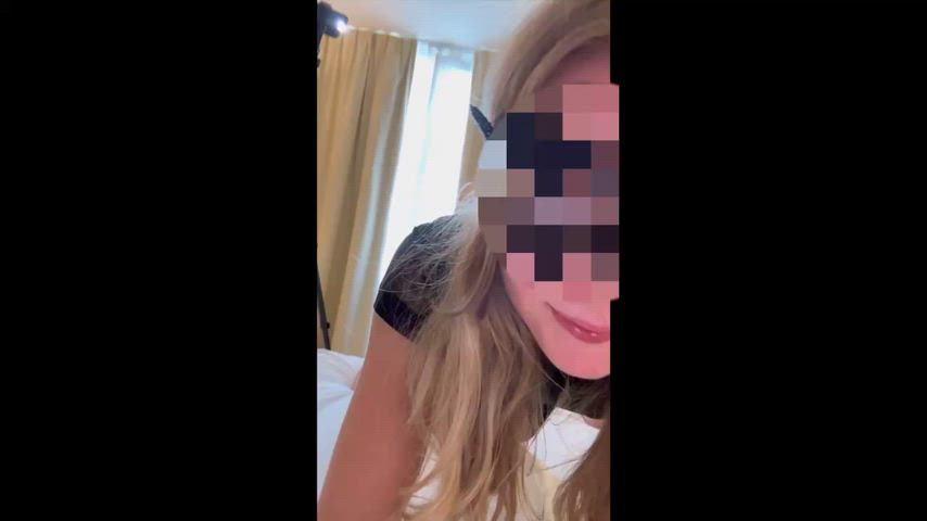 While I'm filming for my husband and holding my pussy doggy style to another man,