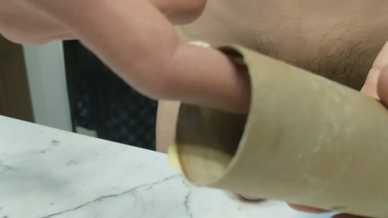 With enough greasy cocoa butter, anything can be a Fleshlight