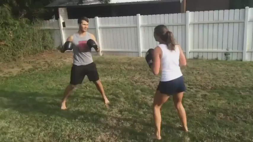 Ballbusting CBT Femdom gif