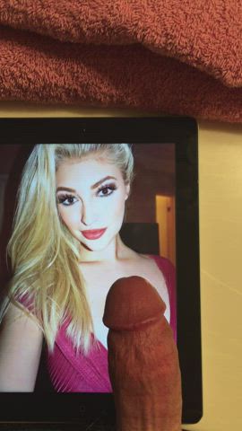 Anna Faith Carlson Big Dick Big Tits Celebrity Cock Cum Cumshot Tribute gif