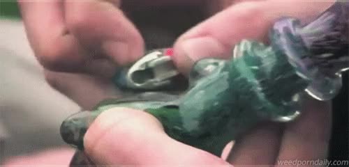 Smoking a pipe
