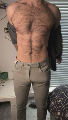 bwc big balls big dick hairy armpits hairy chest italian thick cock bulgexxl gif