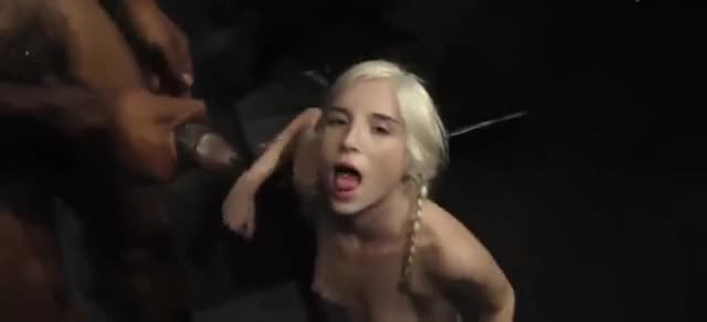 Piper Reluctantly swallows cum