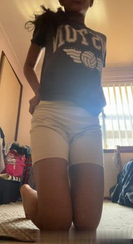 Nerdy Thot was almost caught playing with herself by mom