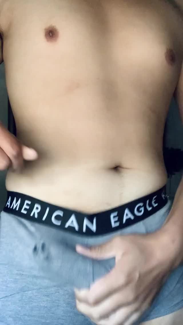 Cumming in a pair of undies