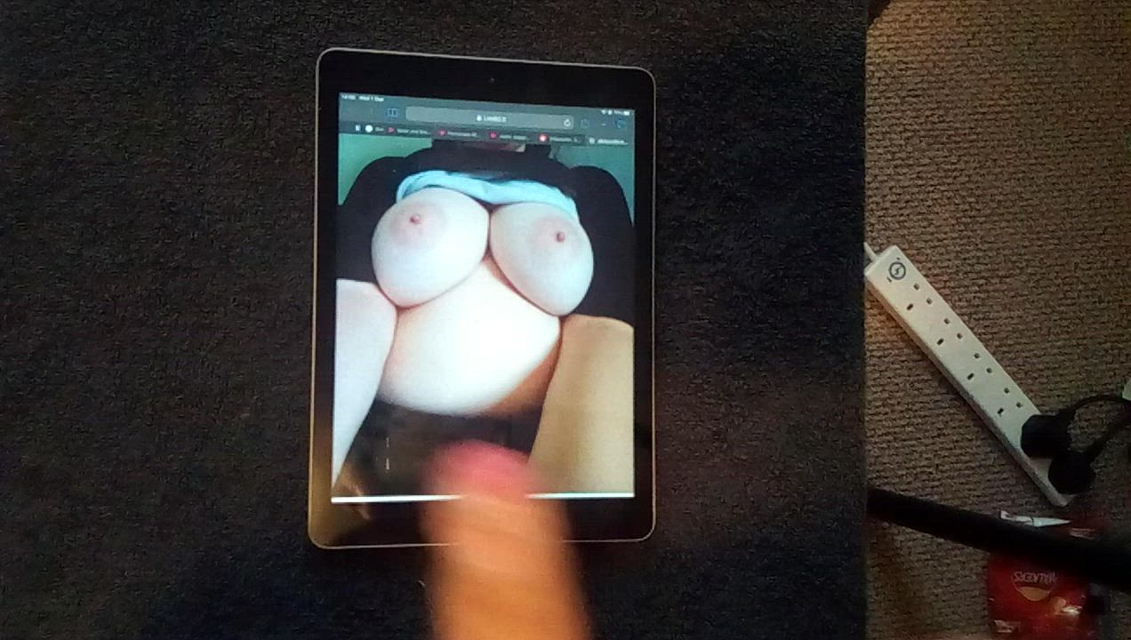 Big Tits Cum Tribute gif