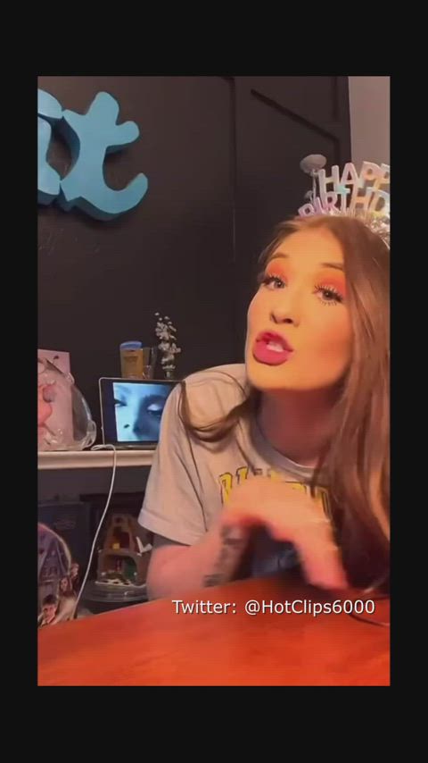 accidental big tits boobs busty nsfw natural tits nipple nipslip tiktok tits gif