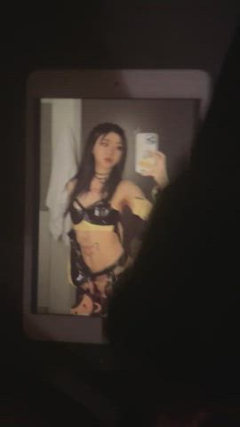 Fleshlight helping me finish all over Igumdrop/Jaime’s EDC rave outfit