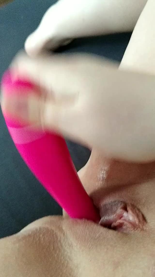 So wet! Grool dripping off my dildo (OC)