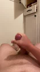 Cum labor before shower