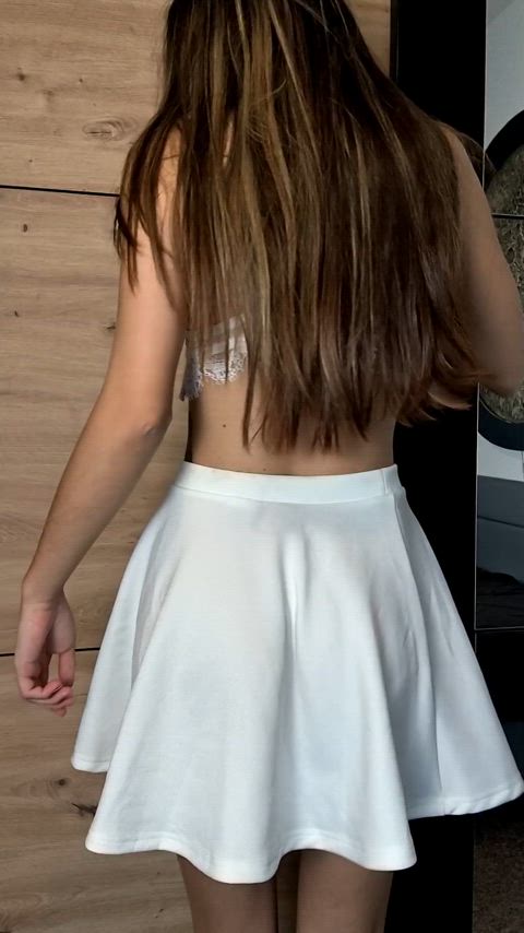 No panties under my skirt sounds perfect to me