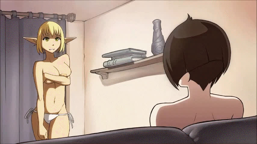 big dick big tits trans trans woman trap futanari gif