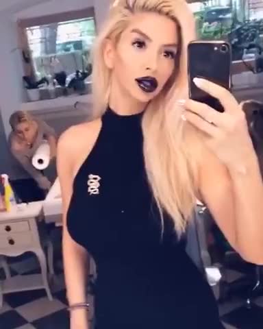 Eva Tabu black lipstick