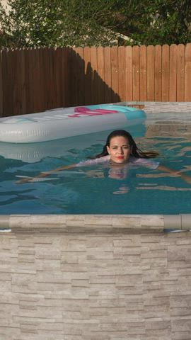 Amateur Big Tits Bikini Homemade Huge Tits NSFW Natural Natural Tits Pool gif