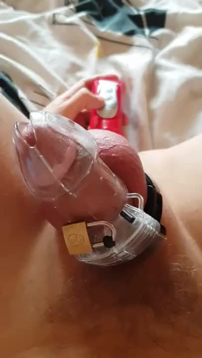 Anal Chastity Dildo NSFW gif