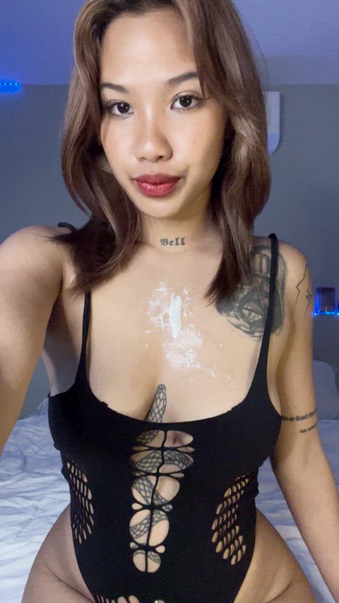 cum cum eating instructions cum on tits gif
