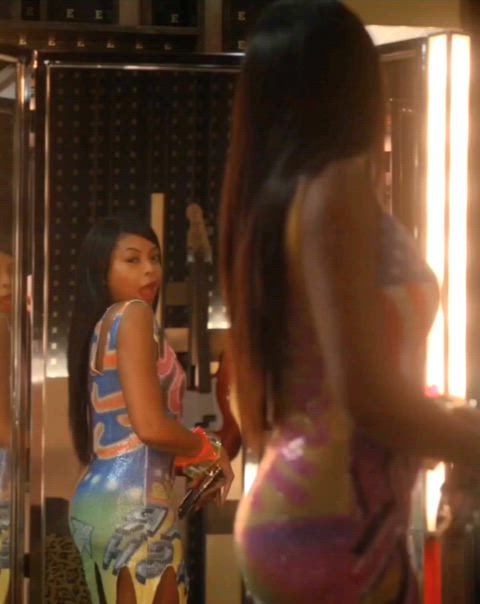 actress ass shaking celebrity dress slow motion taraji p. henson gif