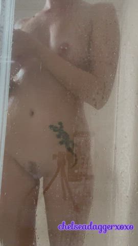Making sure I get all nice and clean before getting dirty again