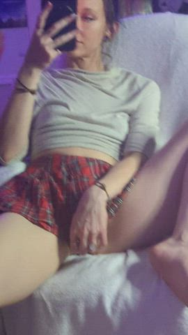 homemade masturbating onlyfans panties petite schoolgirl skirt tease teasing teen