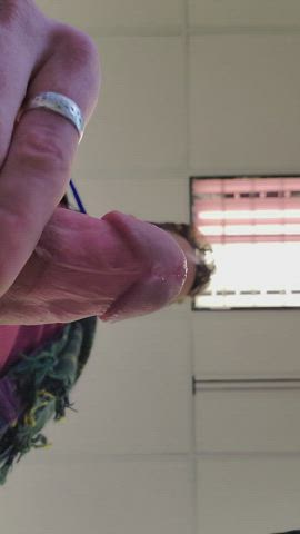Teasing the camera in the office last week
