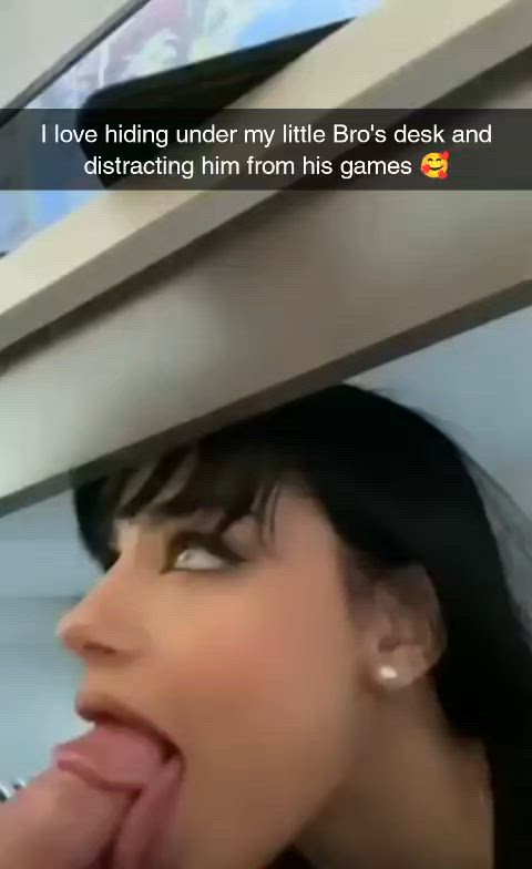 blowjob brother caption family sister fauxcest snapchat-captions gif