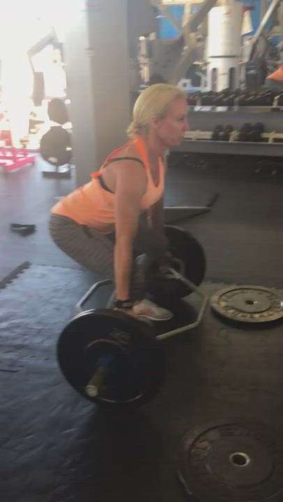 Fitness Muscular Girl Wife gif