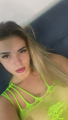 blonde boobs tits gif