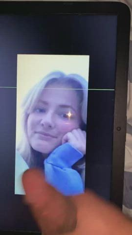 Blonde Cock Cum Cumshot Cute Teen gif