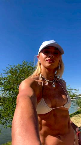 muscles muscular girl muscular milf gif